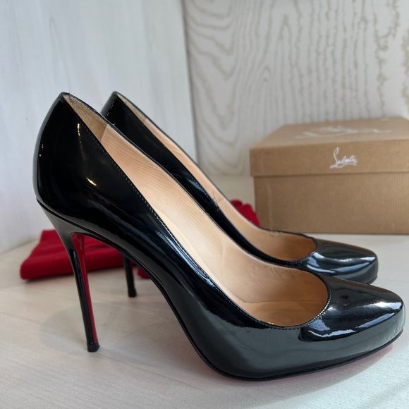 CHRISTIAN LOUBOUTIN Elisa 100 Patent Leather Pumps Size: 9.5  | IT 39.5 - Picture 9 of 9